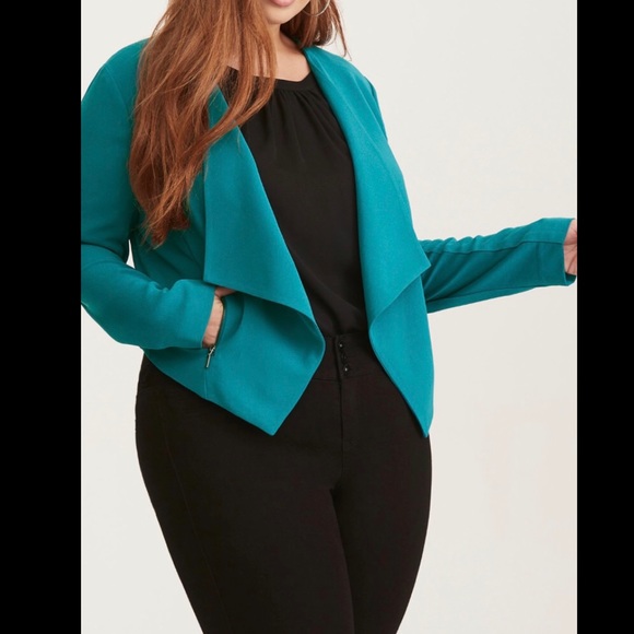 torrid Jackets & Blazers - Torrid Teal Blazer